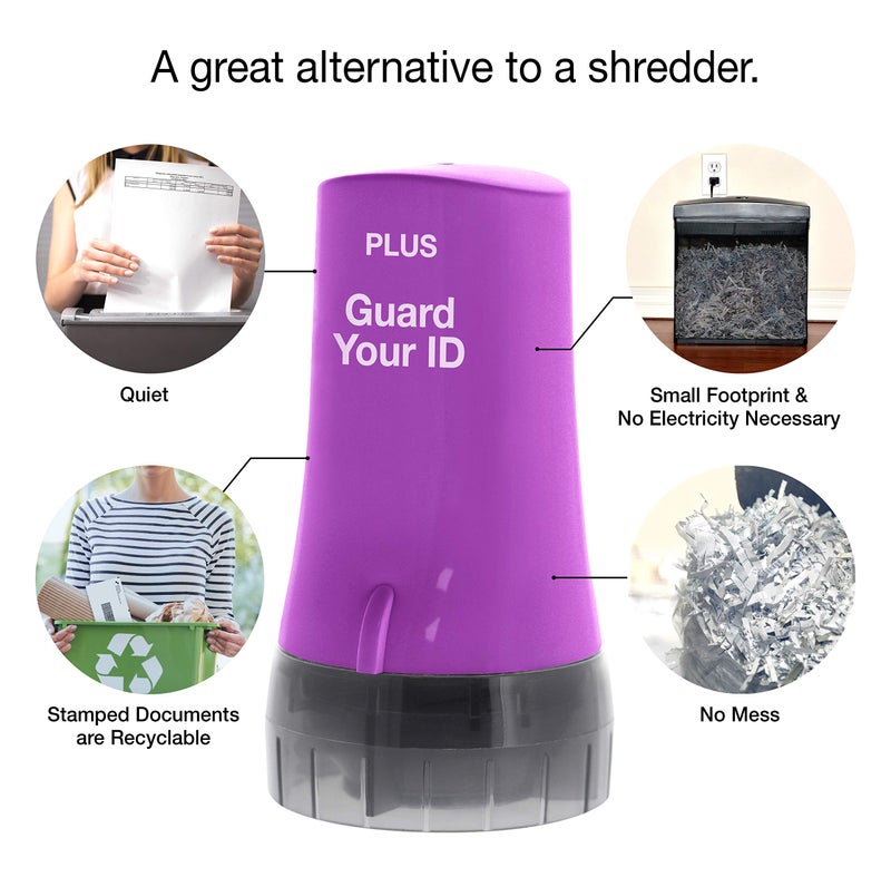 Plus Guard Your ID Advanced Security Roller 2.0 for Identity Theft Prevention Stamping Purple - Image 2